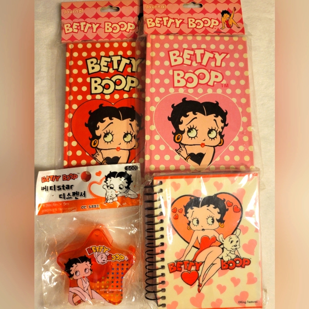 Bettyboop Jonrnal, note pad and tape despenser